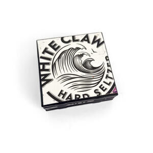 Handmade White Claw Hard Seltzer Logo Square Coaster - Set of 4